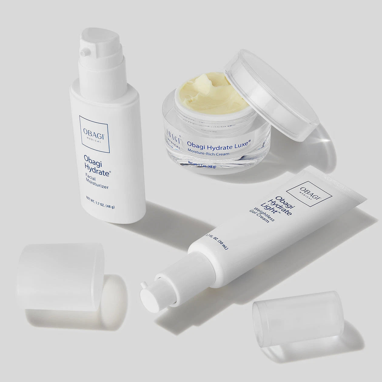 Obagi Hydrate Light Weightless Gel Cream Moisturizer Stylized Collection Image