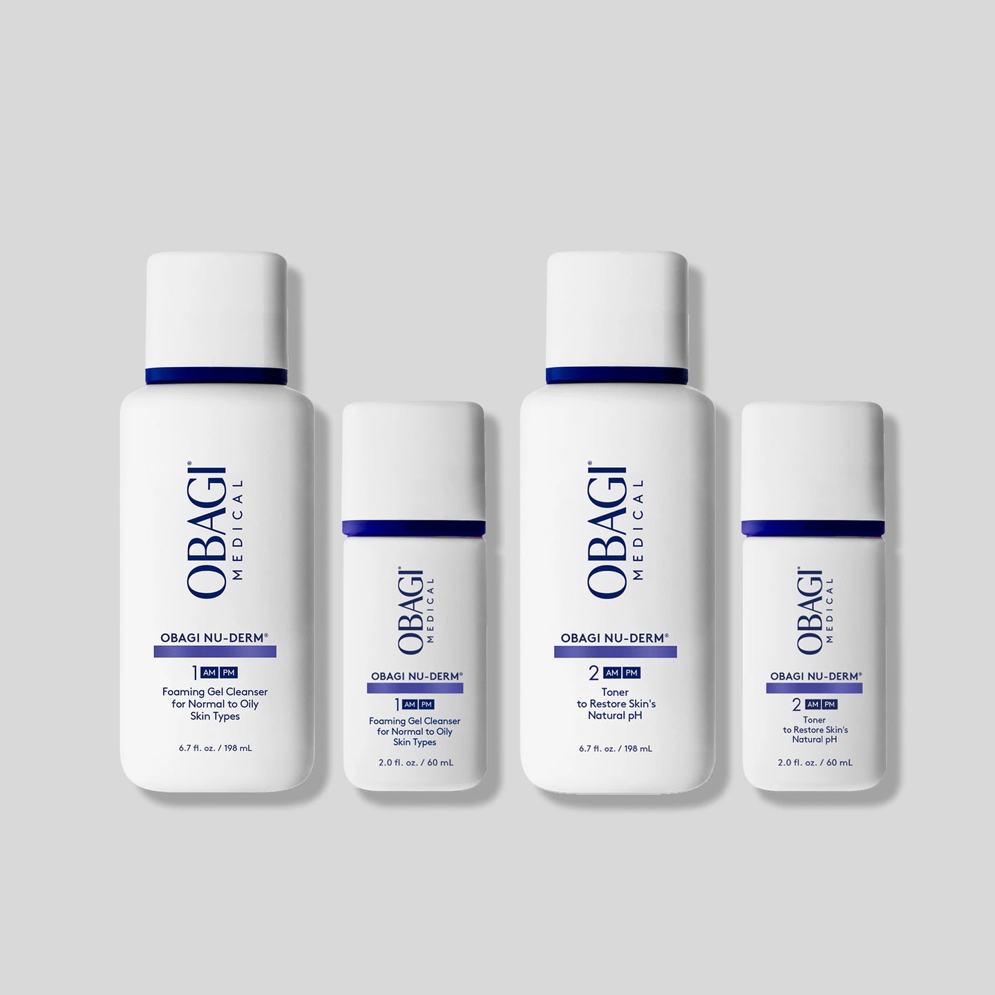 Nu-Derm Daily Double Set: Foaming Gel & Toner | Obagi Medical Nu-Derm Daily Double Set: Foaming Gel & Toner | Obagi Medical