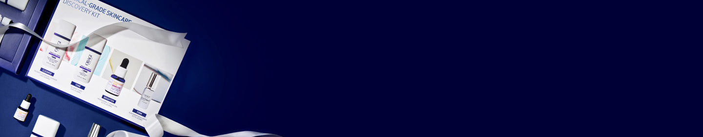 Obagi Medical-Grade Discovery Kit with holiday ribbon - desktop banner image