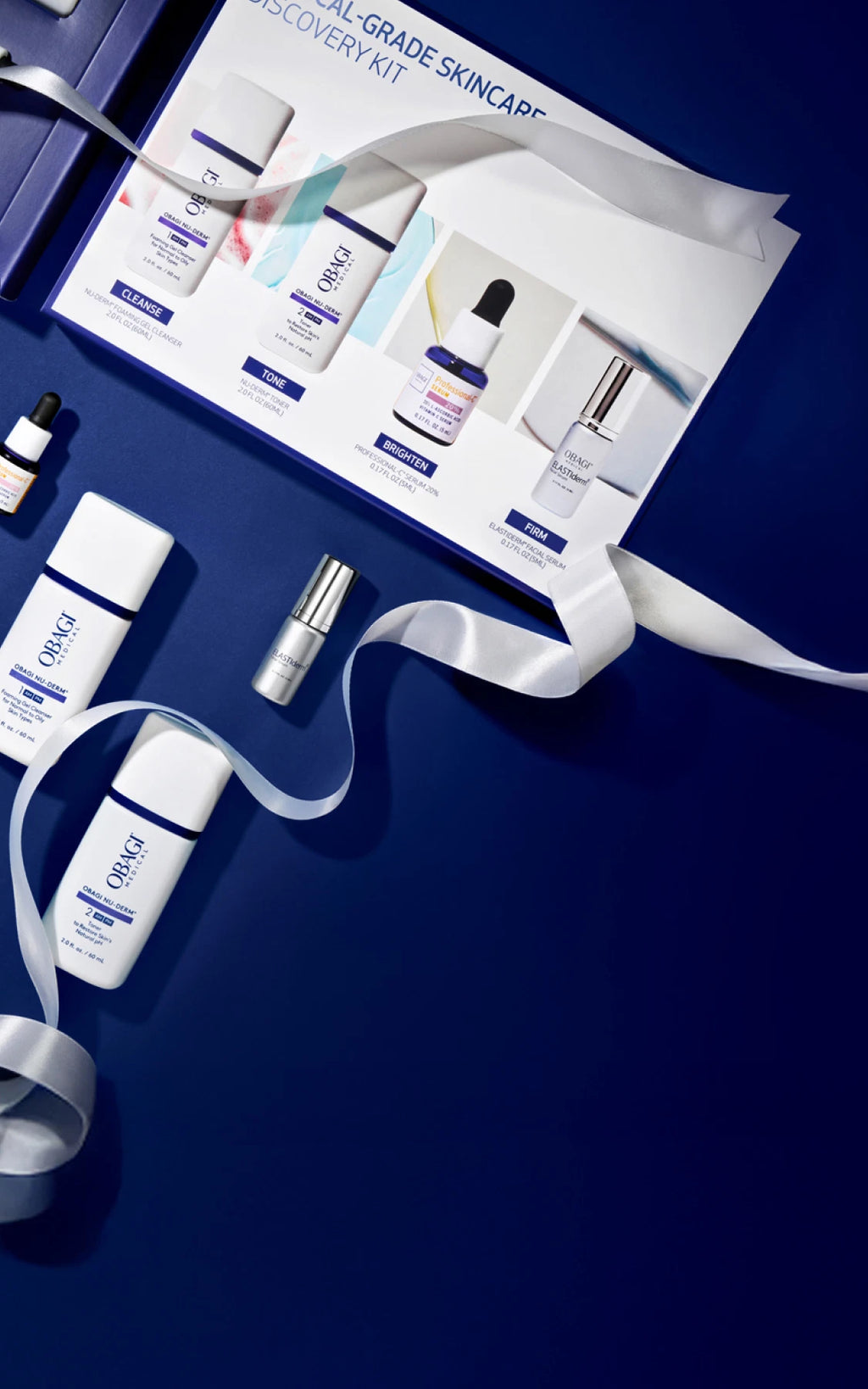 Obagi Medical-Grade Discovery Kit with holiday ribbon - mobile banner image